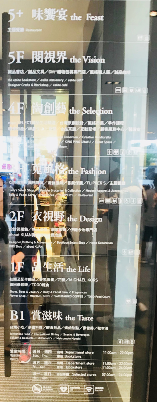 誠品生活南西店 樓層介紹